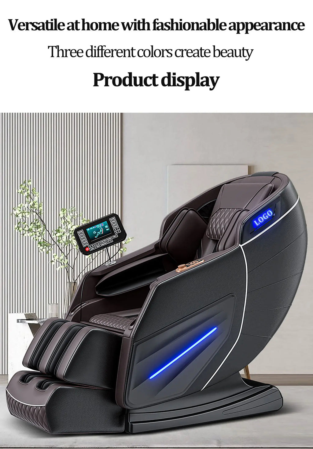 3  Year Warranty UKLife 4D SL-Track Full Body Air Bag Zero Gravity  Luxury Electric Massager Chairs For Office  Massage Sofa
