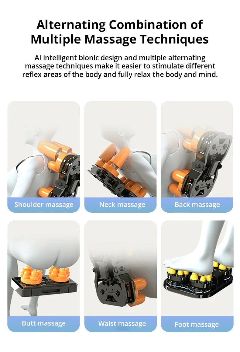 UKL-103-Fully Automatic Massage Chair, Bluetooth Heating, HiFi, Zero Gravity, Russian Control Screen, Diversification Roller, Lo