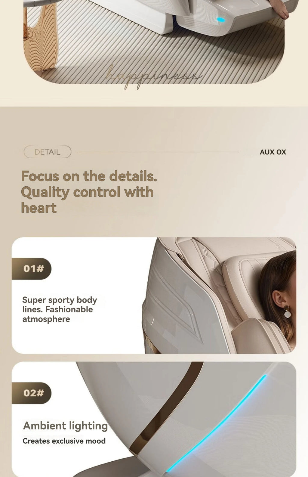 4D+4D Electric Massage Chair Full Body 24 Modes Zero Gravity SL-Track Shiatsu Smart Auto Massage Chairs with Heat System Massage