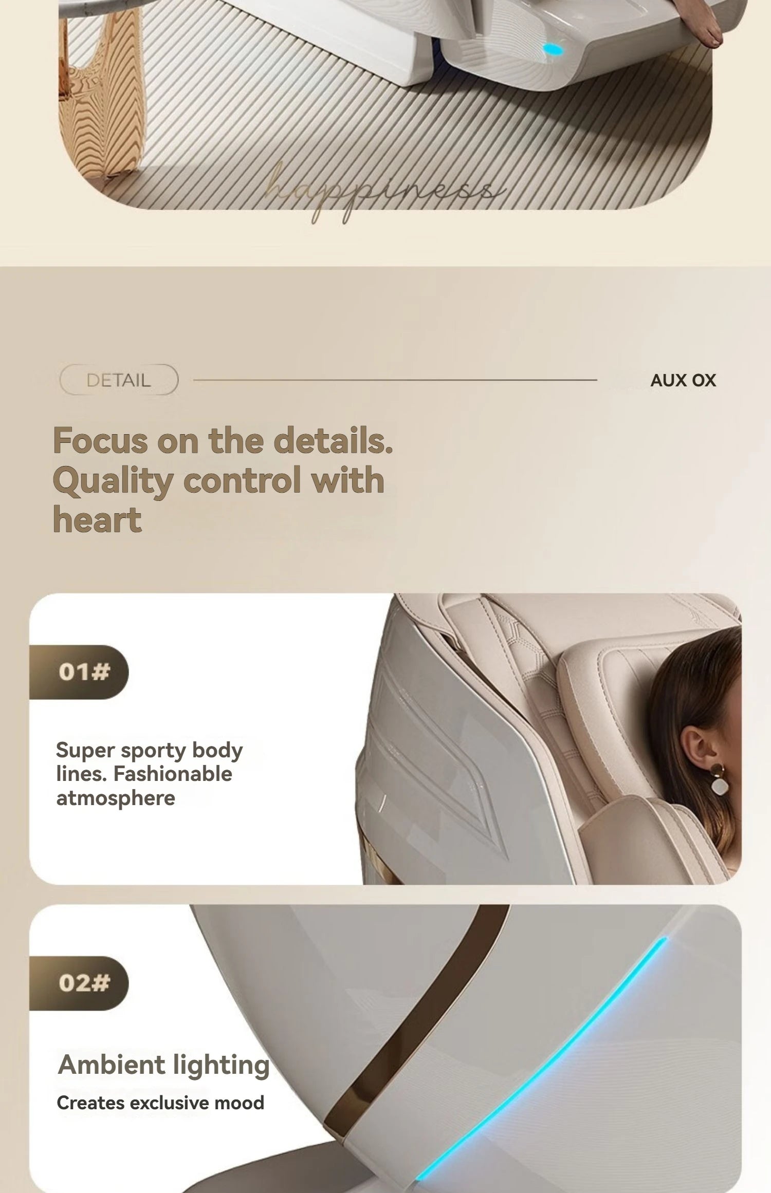 4D+4D Electric Massage Chair Full Body 24 Modes Zero Gravity SL-Track Shiatsu Smart Auto Massage Chairs with Heat System Massage