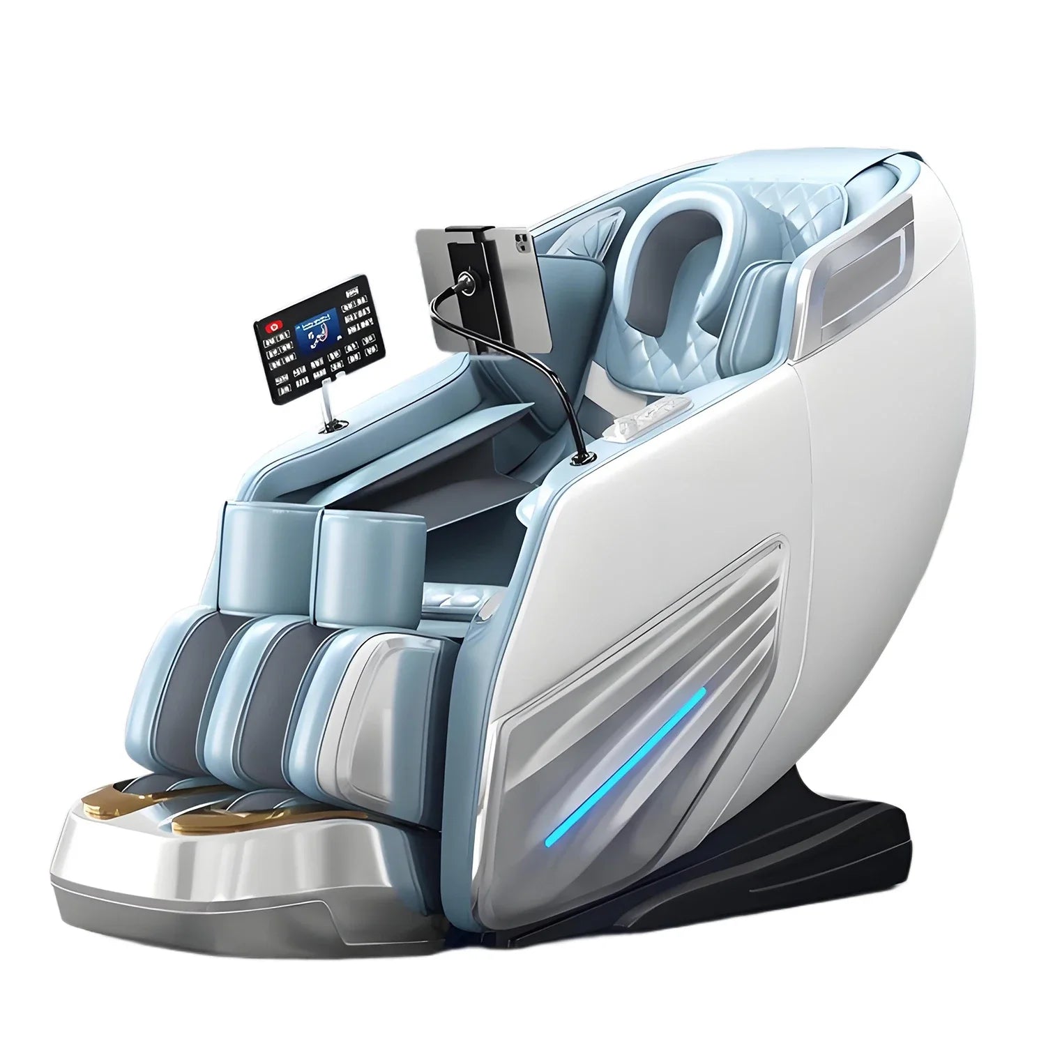 6D Smart Full Body Massage Chair Zero Gravity Relaxing Massage Recliner Chairs with SL-Track Bluetooth Speaker Heating Massage