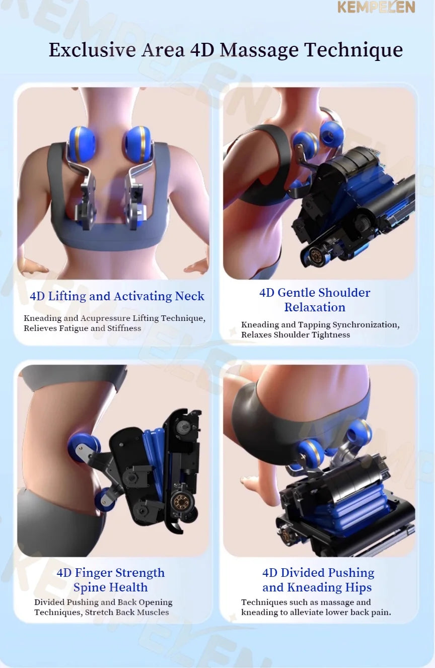 3D Massage Chair SL Track with AI Voice Control | Thai Stretch, Heating, Full Body Airbags, Foot Rollers, Bluetooth Music