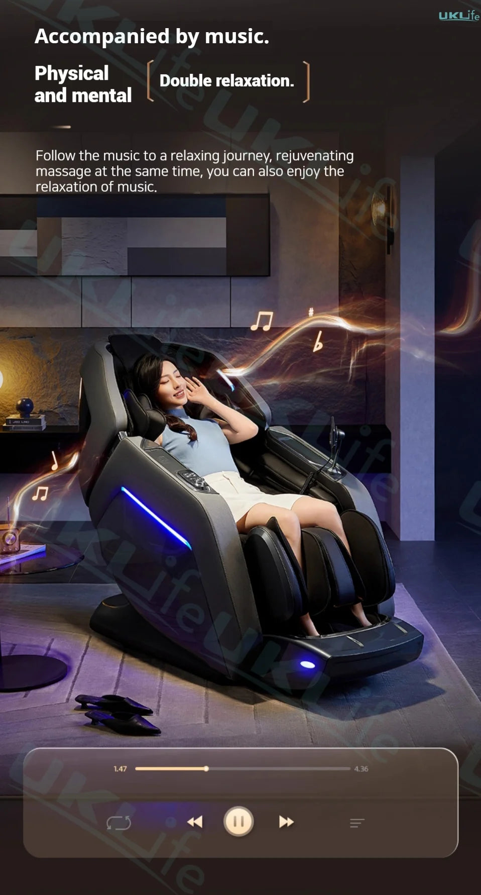 2025 New Model 4D+4D Dual Core Massage Chair with 25 Programs, Airbag Full Body, Health Scan, Zero Gravity, Lumbar Heating