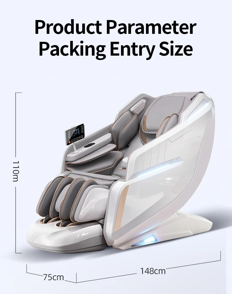2025 Premium 4D Smart Massage Chair Full-Body Luxury Space Capsule with Multifunction Triple Control Operation‌ Home Office Use