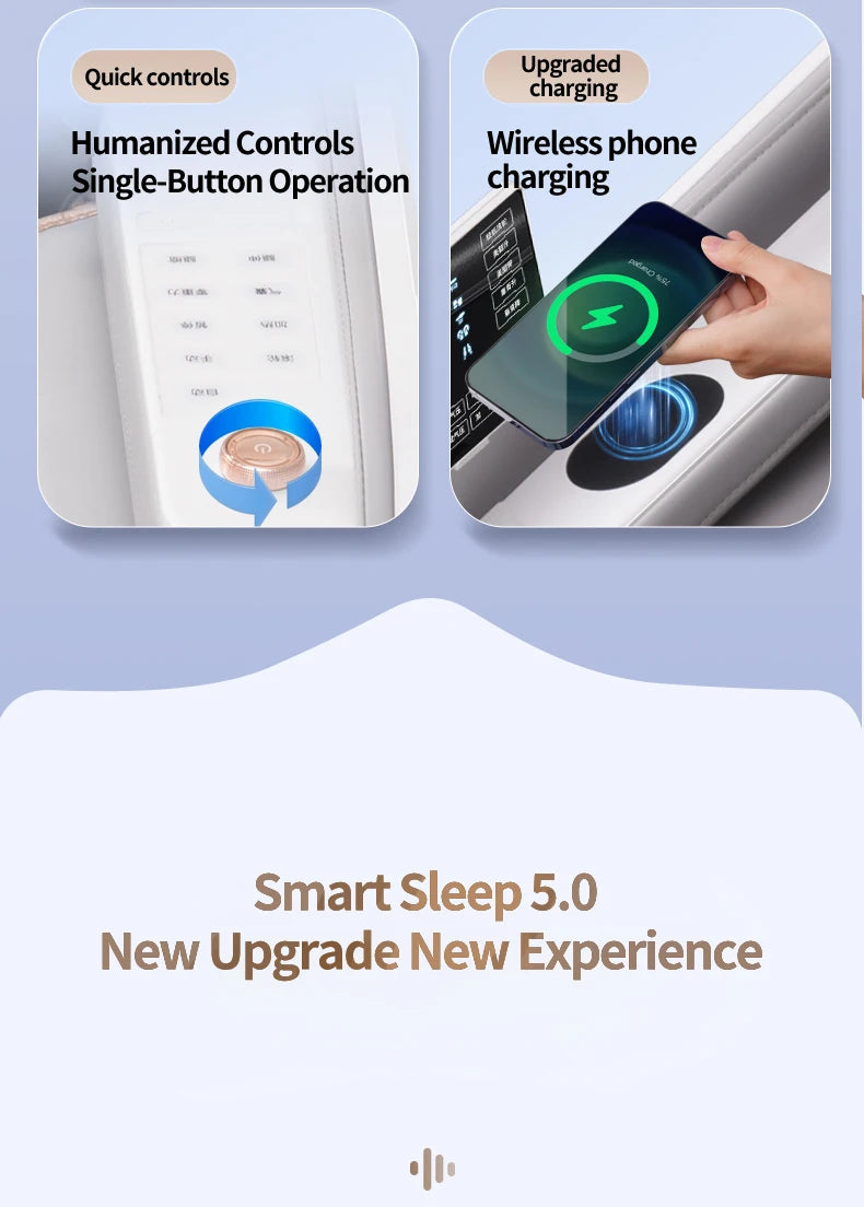 2025 Premium 4D Smart Massage Chair Full-Body Luxury Space Capsule with Multifunction Triple Control Operation‌ Home Office Use