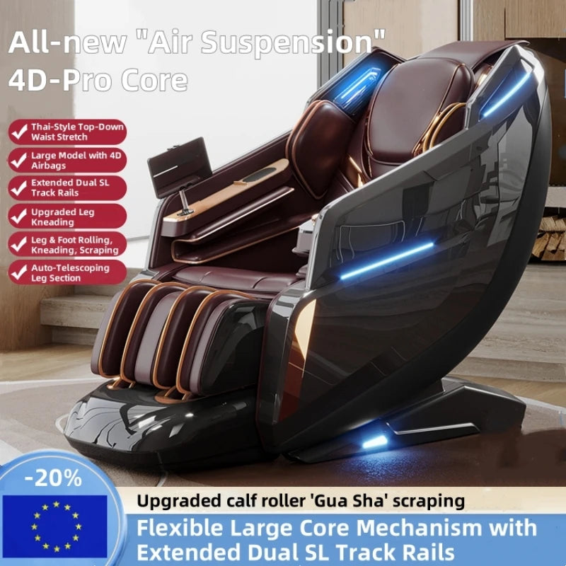 2025 Premium 4D Smart Massage Chair Full-Body Luxury Space Capsule with Multifunction Triple Control Operation‌ Home Office Use