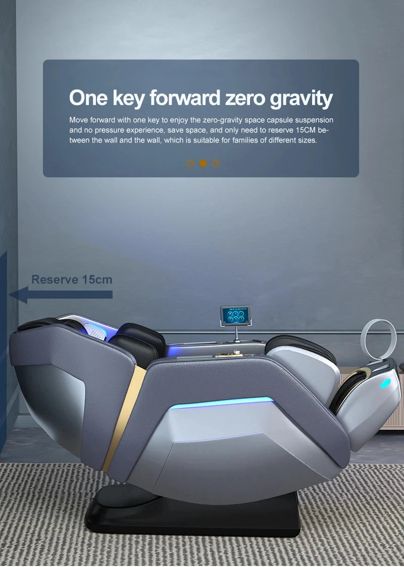 Massage Chair 4D with Zero Gravity Full Body with Voice Control,Back Heating,Bluetooth Speaker,Airbags Massage Chair