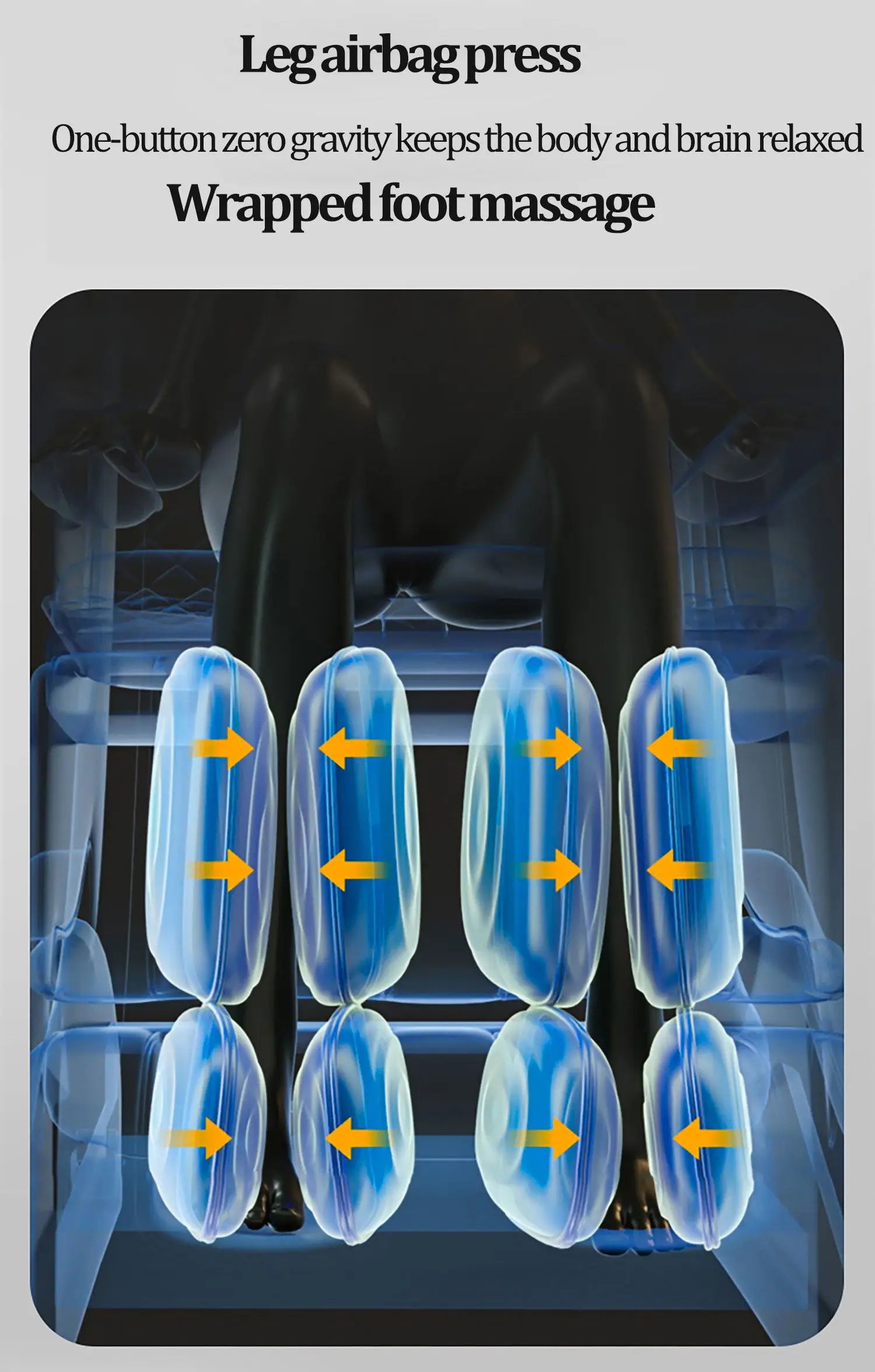 3  Year Warranty UKLife 4D SL-Track Full Body Air Bag Zero Gravity  Luxury Electric Massager Chairs For Office  Massage Sofa