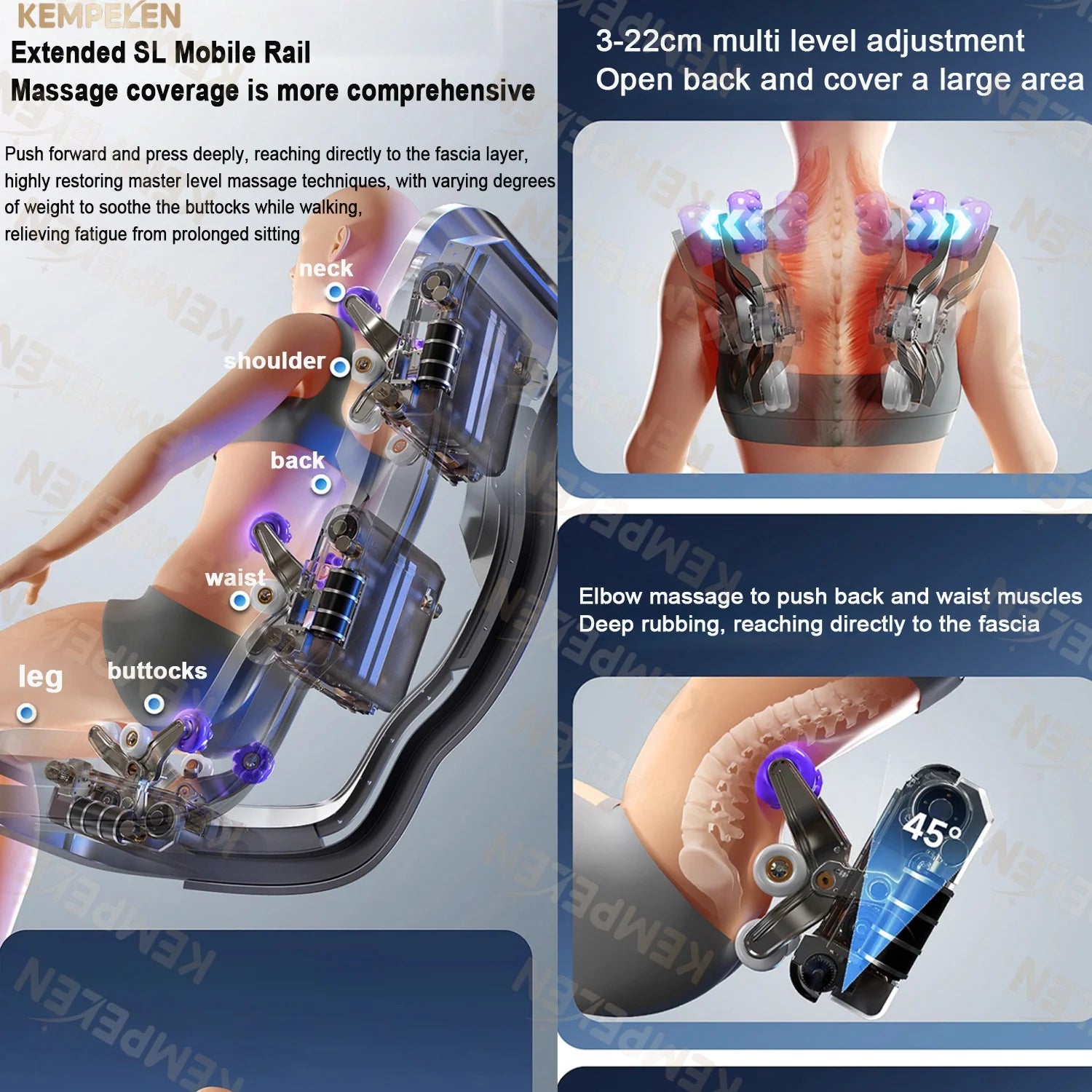 4D Full Body Massage Chair Zero Gravity Thai Stretch Heat Therapy Airbag Compression AI Voice Control for Home Office