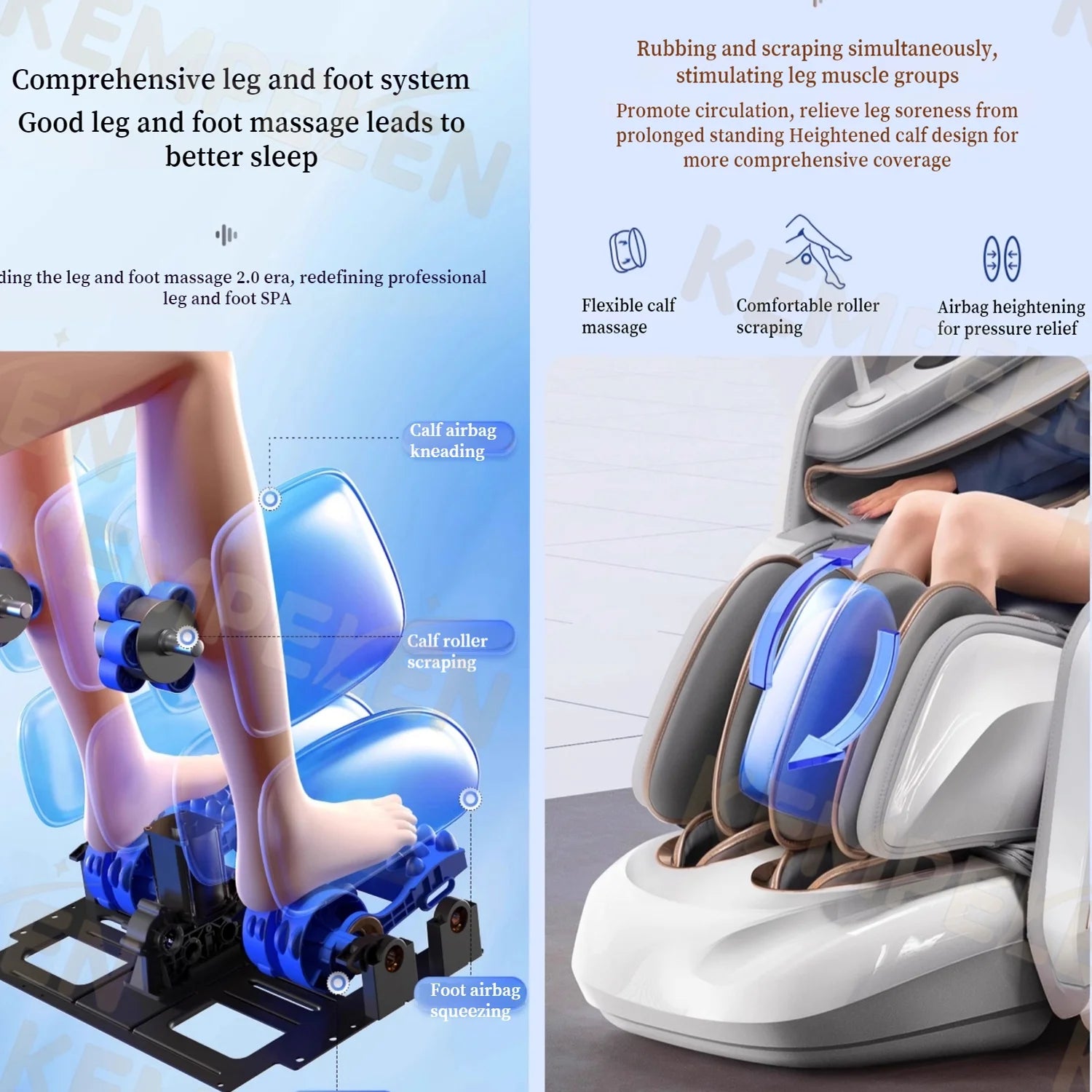 3D Massage Chair SL Track with AI Voice Control | Thai Stretch, Heating, Full Body Airbags, Foot Rollers, Bluetooth Music