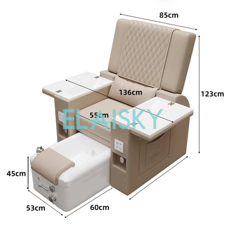 Electric Foot Bath Sofa Massage Spa Luxury Pedicure Sofa Massage Reclining Chair Armchair Electric Lounge Chair for Beauty Salon