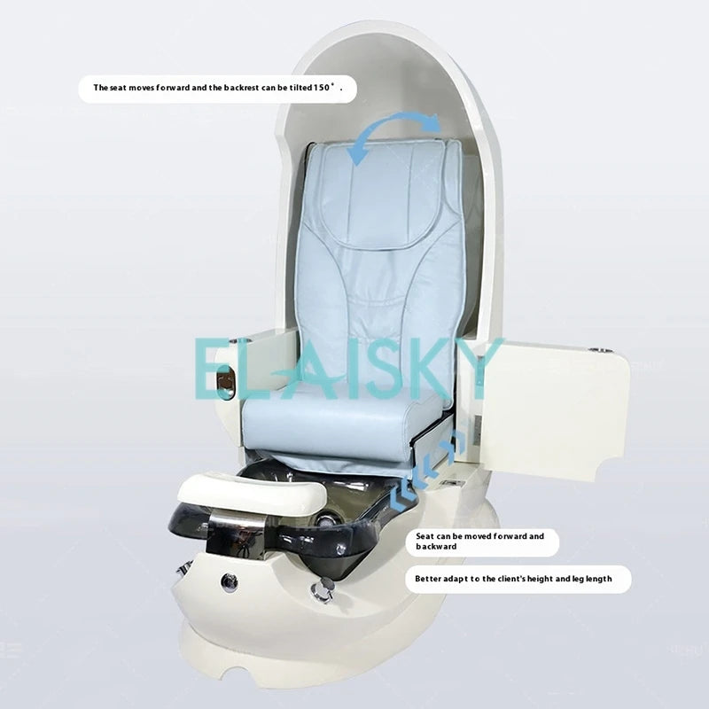 Eggshell Space Cabin Sofa Manicure Pedicure Chair Foot Spa Nail Salon Foot Bath Massage Pedicure Chair High-end Salon Sofa Chair