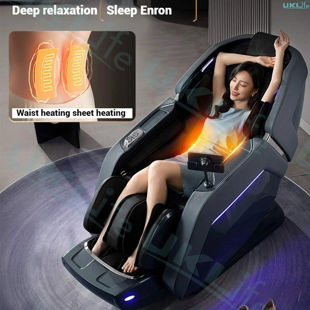 2025 New Model 4D+4D Dual Core Massage Chair with 25 Programs, Airbag Full Body, Health Scan, Zero Gravity, Lumbar Heating
