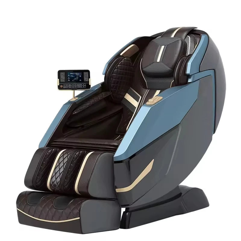Electric Massage Chair Foot Roller Massage Lounge Chair Full Body Zero Gravity Stretching 4D Massage Chair 2025