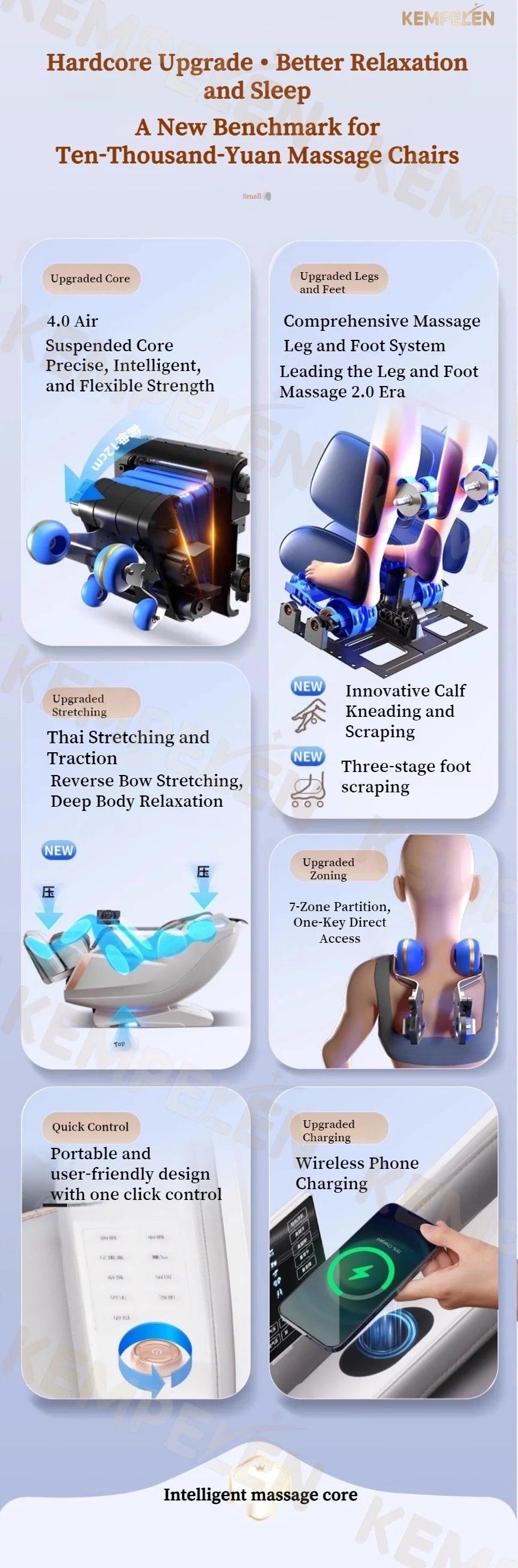 3D Massage Chair SL Track with AI Voice Control | Thai Stretch, Heating, Full Body Airbags, Foot Rollers, Bluetooth Music