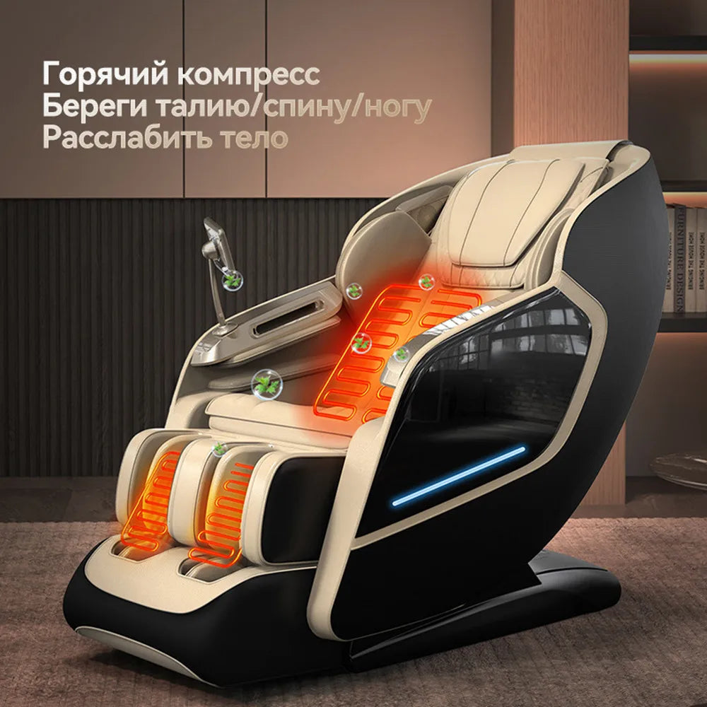 Heated Massage Chair Full Body  4D Body Massage Chair Recliner Therapy Zero Gravity SL Track Electric Relaxing Massage Chairs