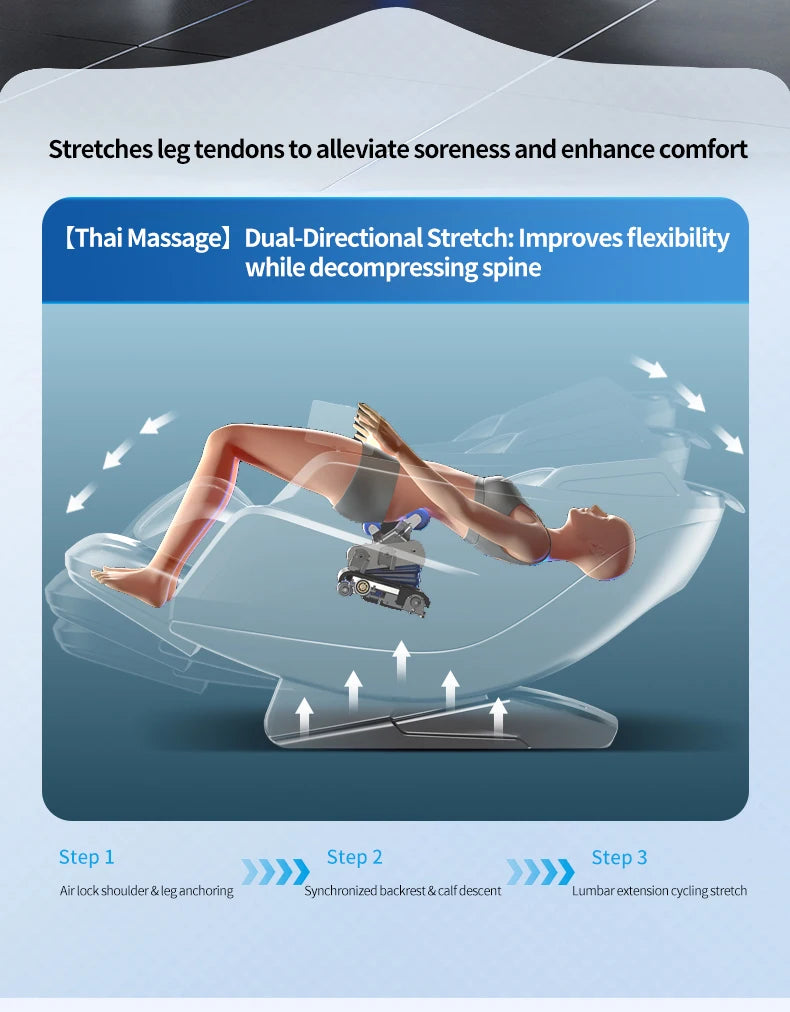 2025 Premium 4D Smart Massage Chair Full-Body Luxury Space Capsule with Multifunction Triple Control Operation‌ Home Office Use