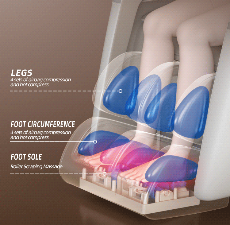 2 Year Warranty 4D SL Airbag Zero Gravity full body Massage Chair Home 3D Office Foot Roller Shiatsu Office Chair Massage Sofa