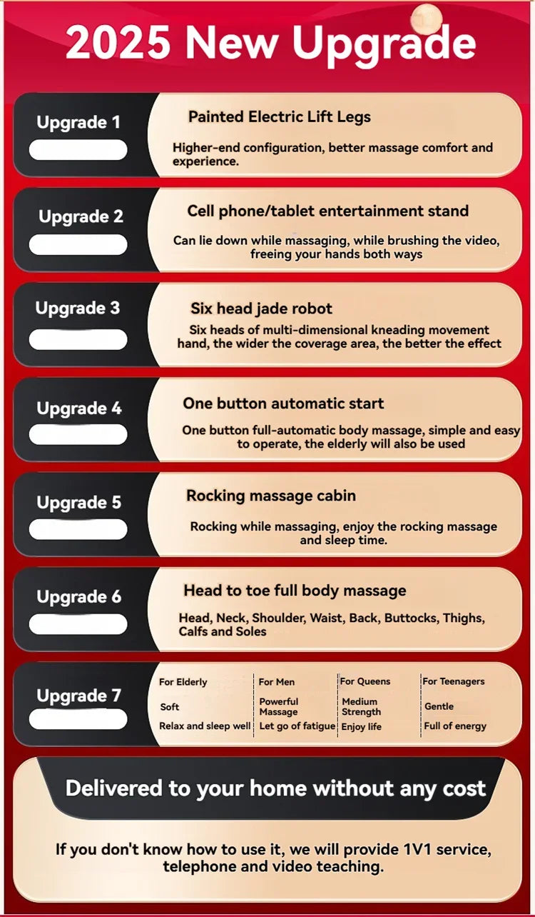 6D Smart Full Body Massage Chair Zero Gravity Relaxing Massage Recliner Chairs with SL-Track Bluetooth Speaker Heating Massage