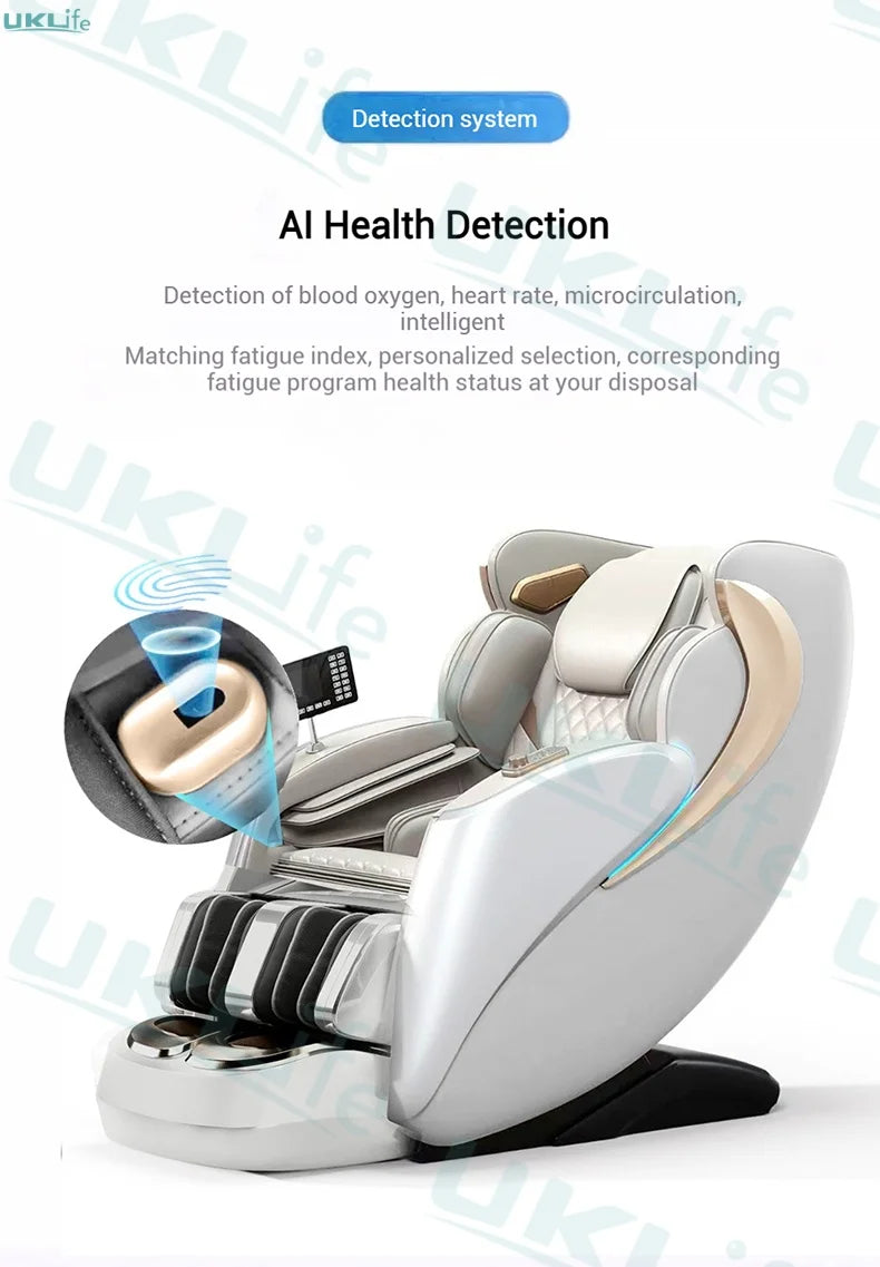 Dual-Core 4D SL-Track Zero Gravity Massage Chair | Full Body Thai Stretch & Foot Extension | 3 Year Warranty Home Luxury Electri