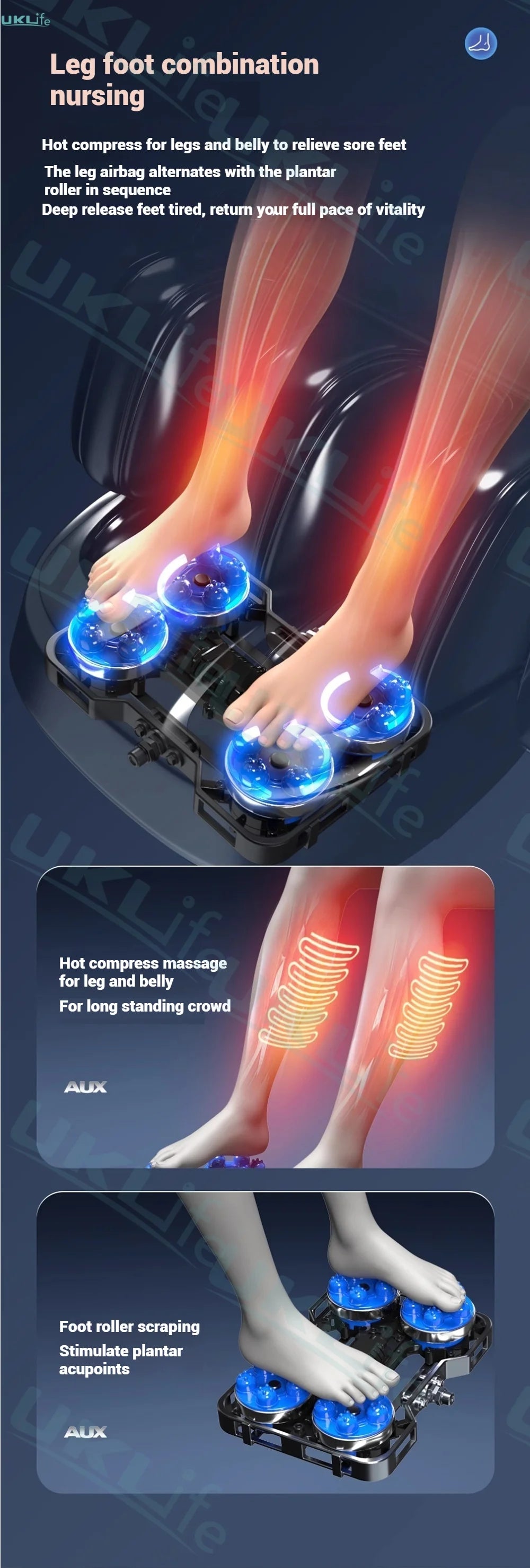 6D Jade 6-Roller Massage Chair w/ Thai Stretch, Zero Gravity & AI Voice - Shiatsu Recliner for Home/Office, 3-Year Warranty