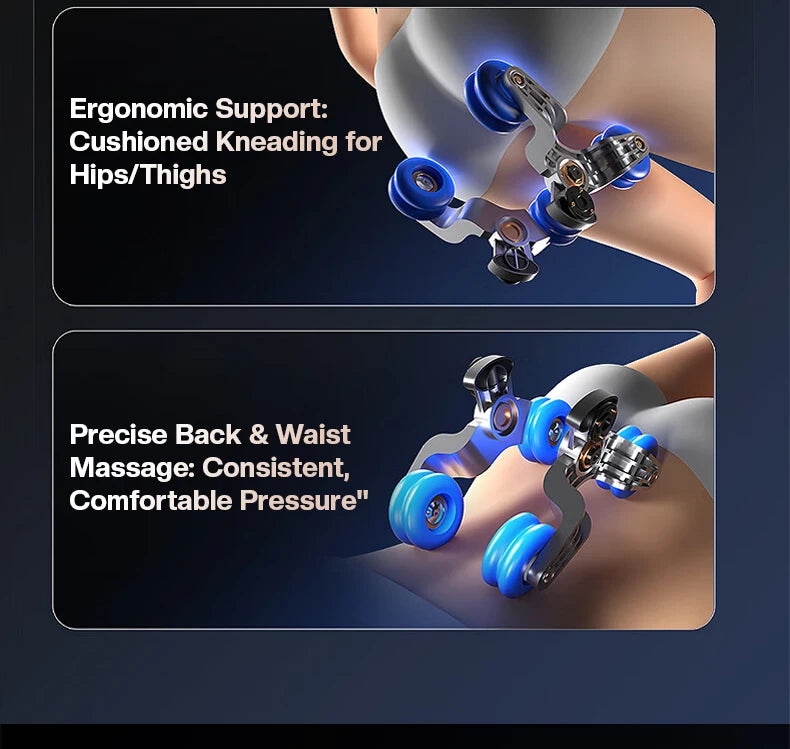 Dual Core Massage Chair Full Body 4D+3D Zero Gravity SL-Track Shiatsu Smart Massage Recliner Chairs with Body Scan, Heating