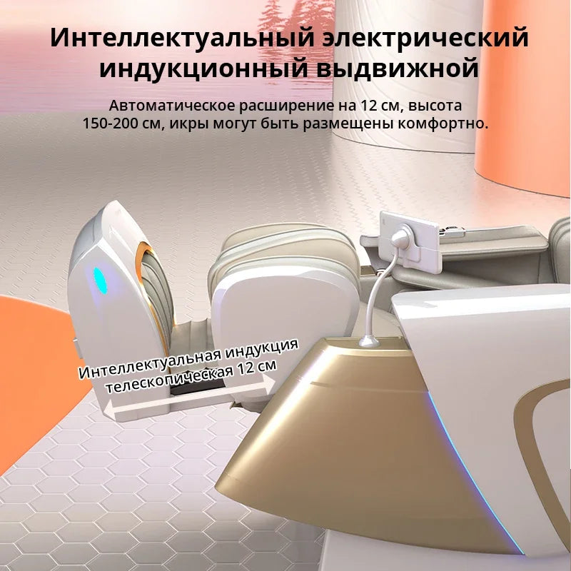 Electric Full Body Massage Chair 4D+3D Zero Gravity SL Track Dual Core Thai Stretch Smart Full Body Relaxation Massage Chairs