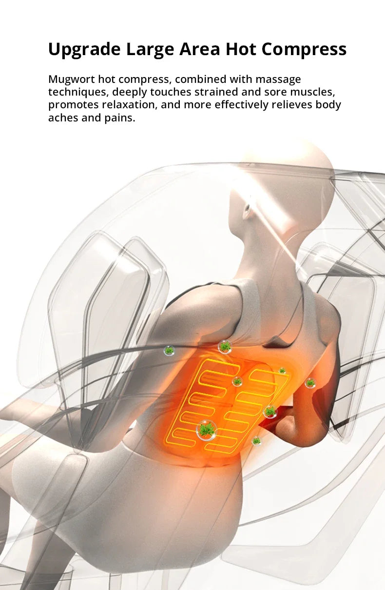 UKL-103-Fully Automatic Massage Chair, Bluetooth Heating, HiFi, Zero Gravity, Russian Control Screen, Diversification Roller, Lo