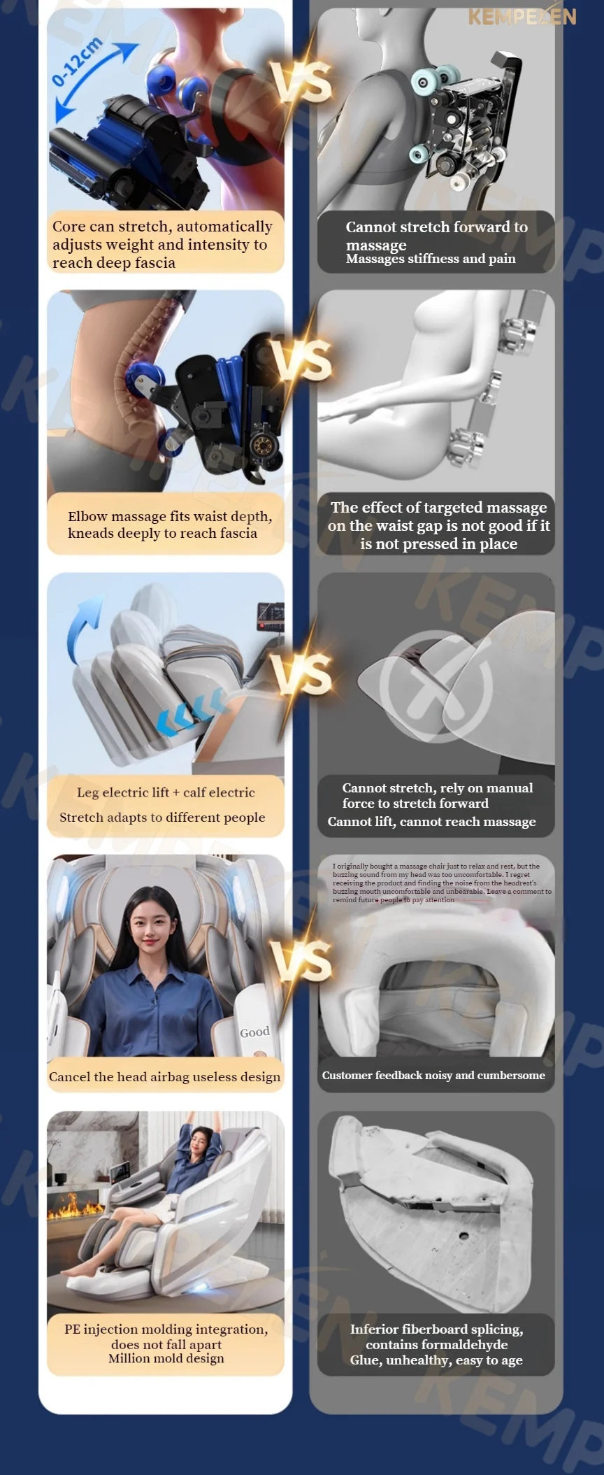 3D Massage Chair SL Track with AI Voice Control | Thai Stretch, Heating, Full Body Airbags, Foot Rollers, Bluetooth Music