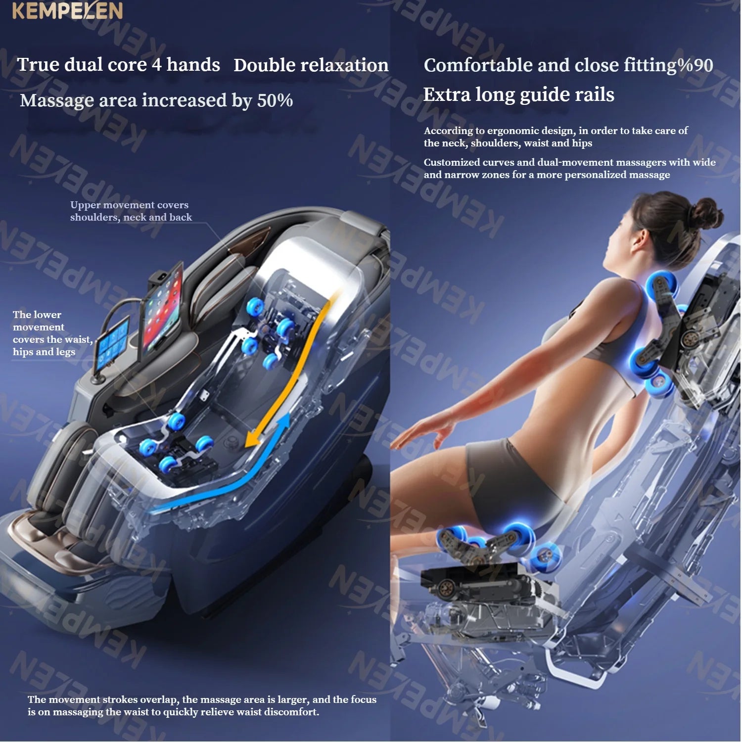4D Full Body Massage Chair AI Voice Control Zero Gravity Thai Stretch Foot Scraping Blood Oxygen Monitor Home Relaxation