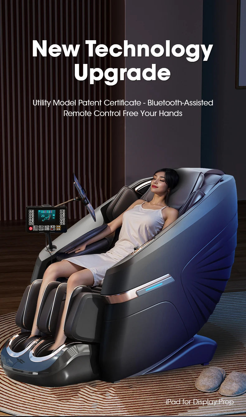 Home & Office 4D Massage Chair – Full Body SL Track, Zero Gravity, Heating, Space-Saving Design | 3-Year Warranty