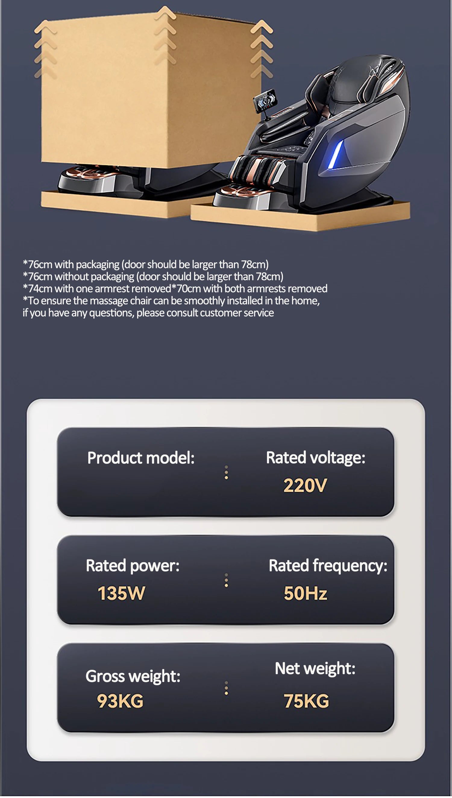 Best 4d Zero Gravity Massage Chair With SL Rail Design Full Body Airbag Massage Foot Rollers Bluetooth Audio Relaxation