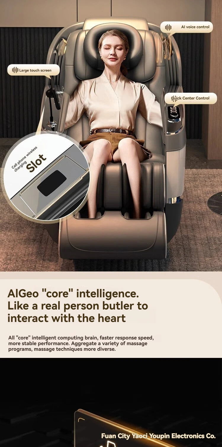 Heated Massage Chair Full Body  4D Body Massage Chair Recliner Therapy Zero Gravity SL Track Electric Relaxing Massage Chairs