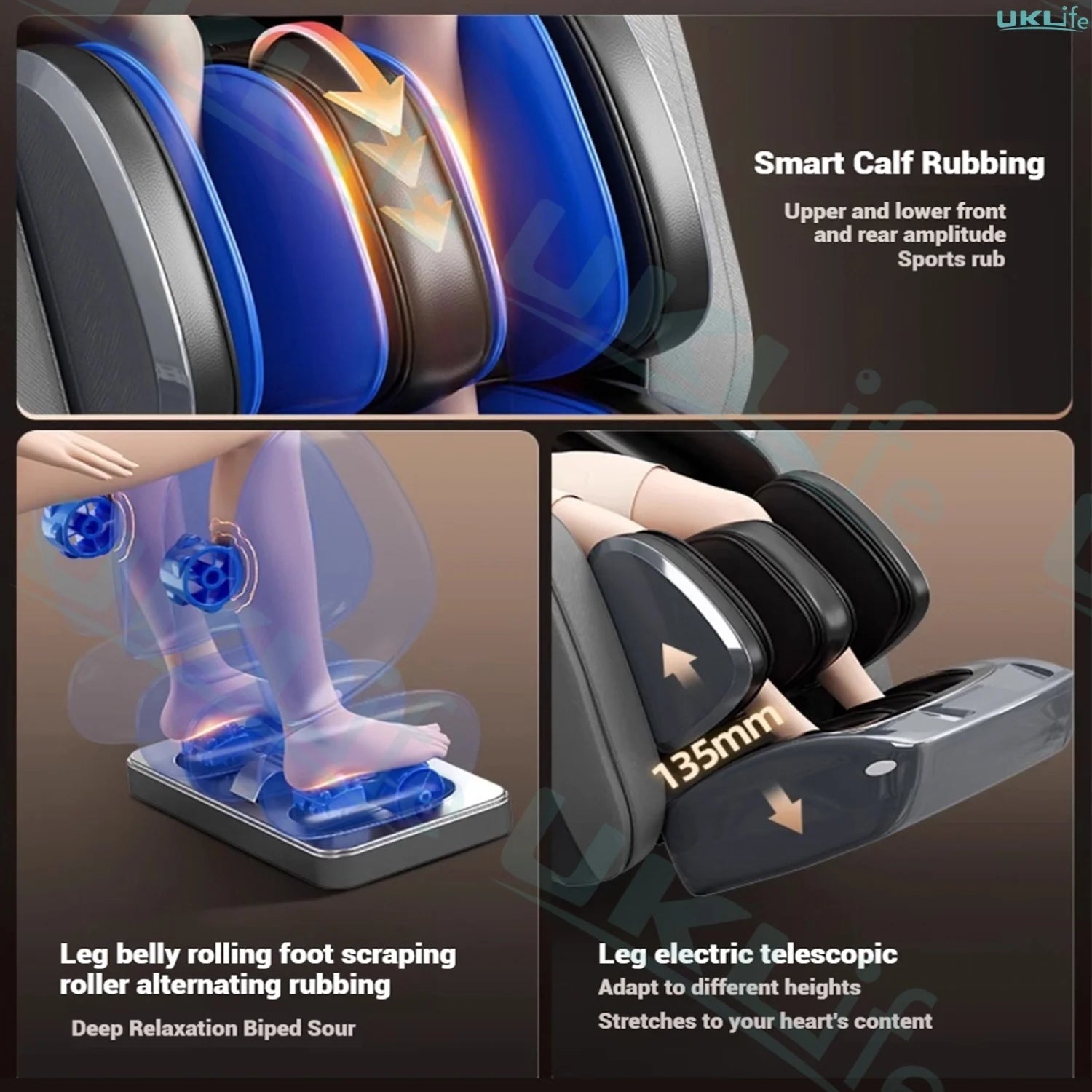 2025 New Model 4D+4D Dual Core Massage Chair with 25 Programs, Airbag Full Body, Health Scan, Zero Gravity, Lumbar Heating
