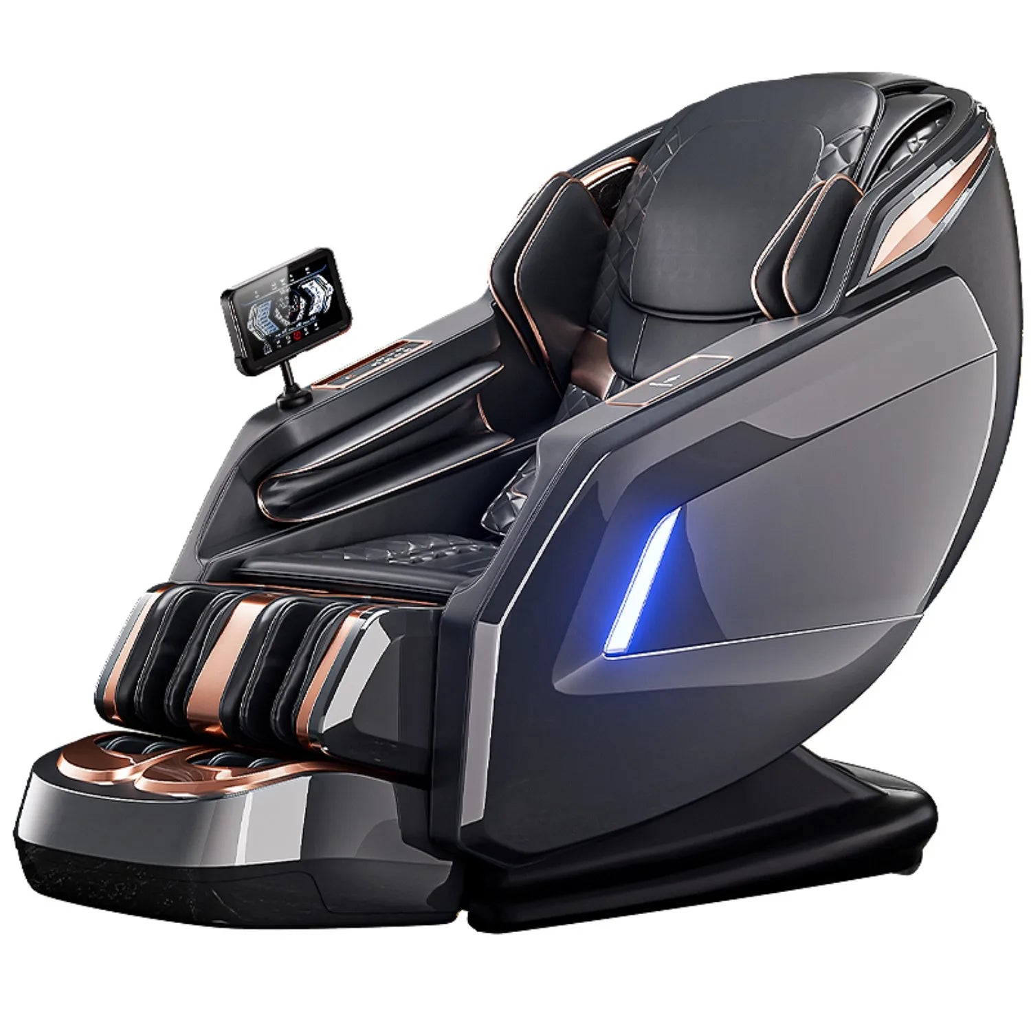 Best 4d Zero Gravity Massage Chair With SL Rail Design Full Body Airbag Massage Foot Rollers Bluetooth Audio Relaxation