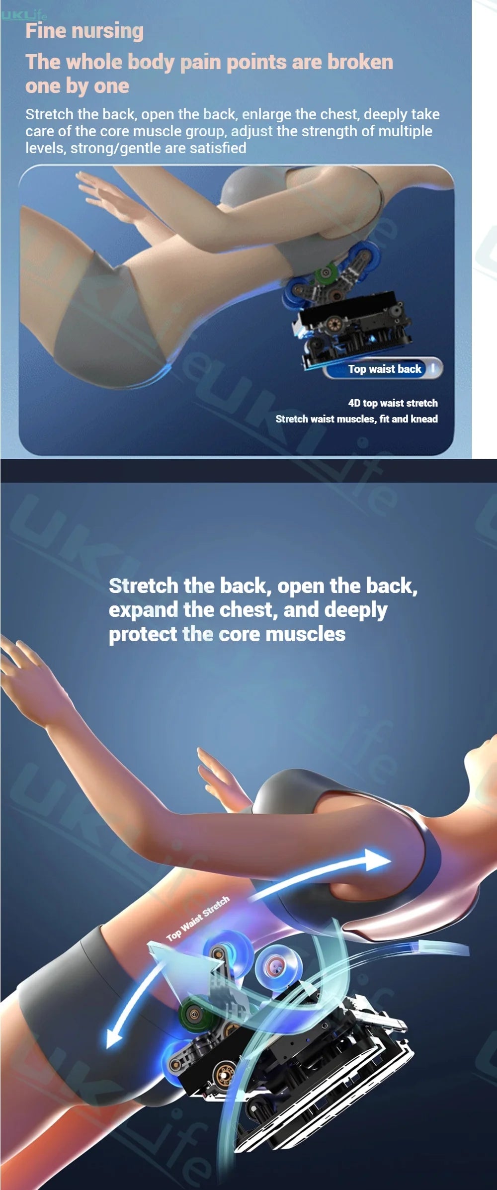 6D Jade 6-Roller Massage Chair w/ Thai Stretch, Zero Gravity & AI Voice - Shiatsu Recliner for Home/Office, 3-Year Warranty