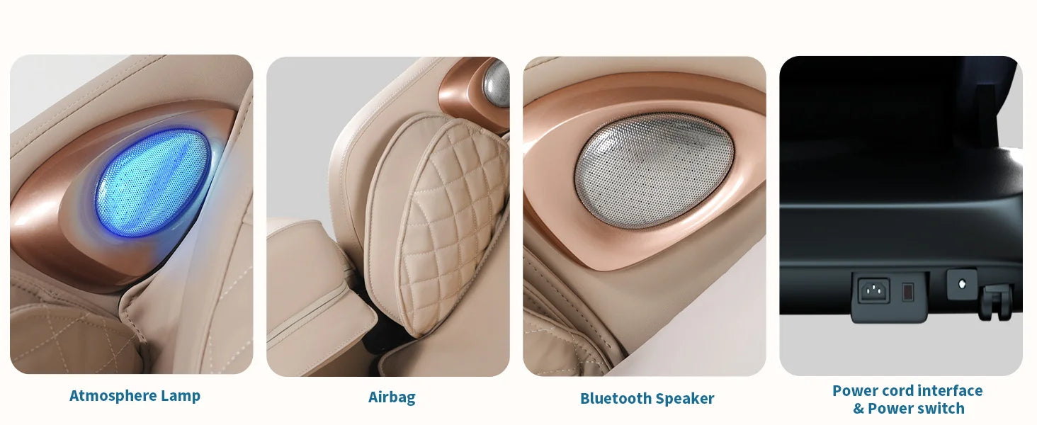 APP Control 4D Massage Chairs SL-Track Full Body Shiatsu Recliner Zero Gravity Massager with Yoga Stretching Foot Massage Roller