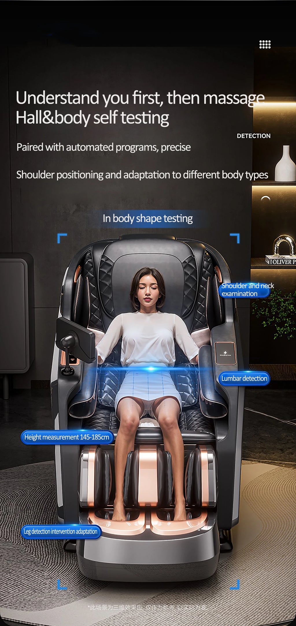 Best 4d Zero Gravity Massage Chair With SL Rail Design Full Body Airbag Massage Foot Rollers Bluetooth Audio Relaxation
