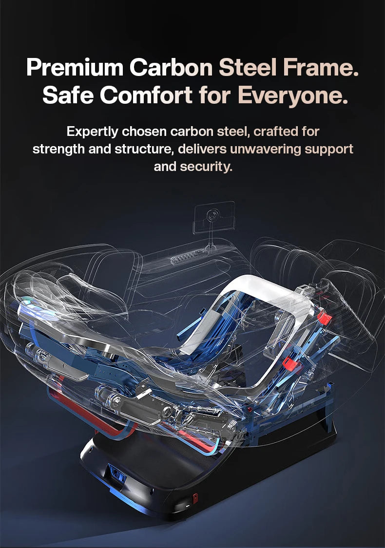 Dual Core Massage Chair Full Body 4D+3D Zero Gravity SL-Track Shiatsu Smart Massage Recliner Chairs with Body Scan, Heating