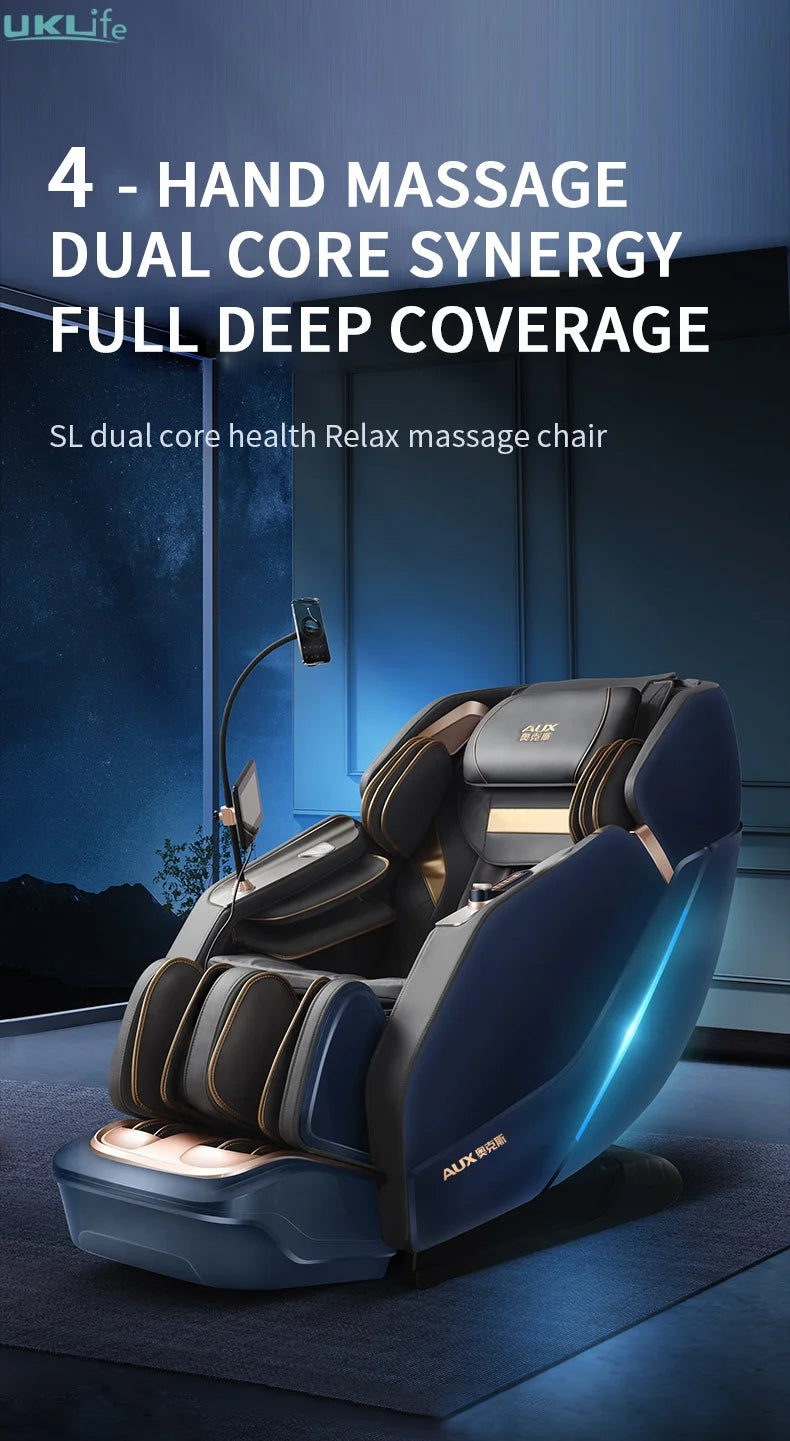 3 Year Warranty SL Track 3D Zero Gravity 4D Waist Heating Luxury Massage Chair Full body Airbag Massage Sofa Home Office Chair