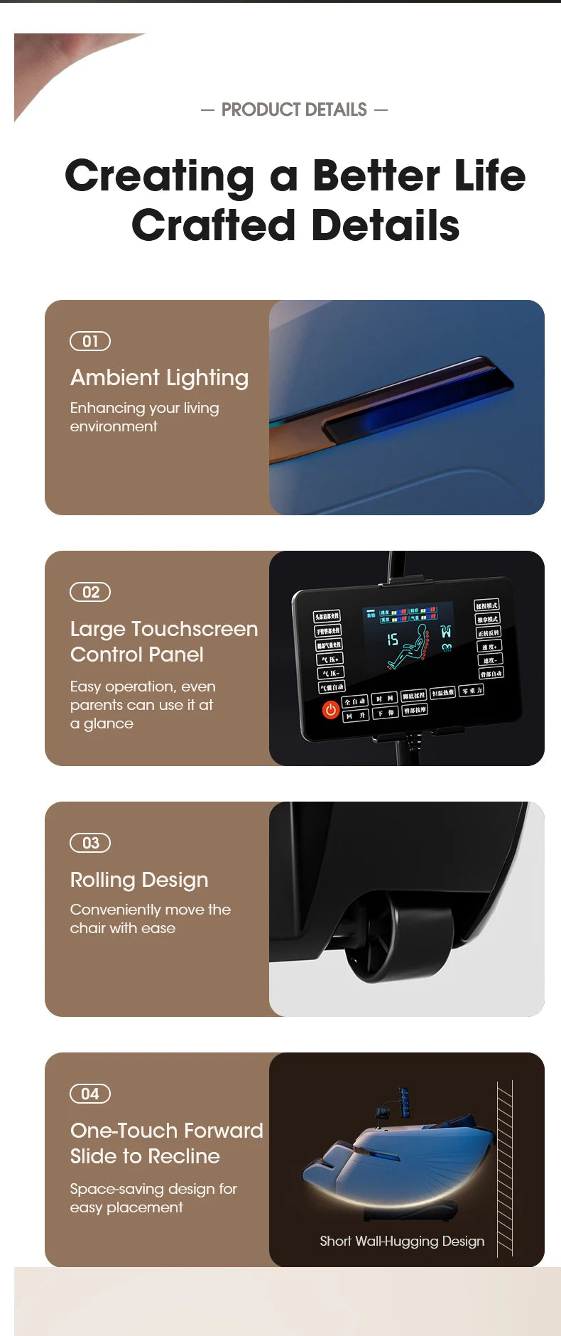 Home & Office 4D Massage Chair – Full Body SL Track, Zero Gravity, Heating, Space-Saving Design | 3-Year Warranty