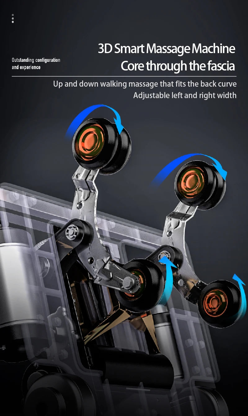 USA Local Delivery 135cmSL Shiatsu 4D Heating Airbag Zero Gravity full body Massage Chair Home Office Chair