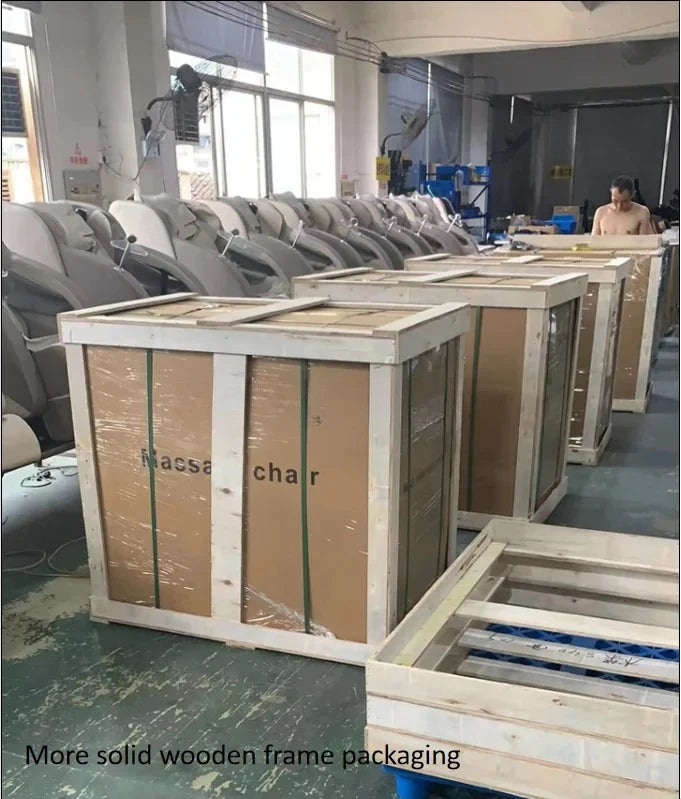 Electric Massage Chair Foot Roller Massage Lounge Chair Full Body Zero Gravity Stretching 4D Massage Chair 2025