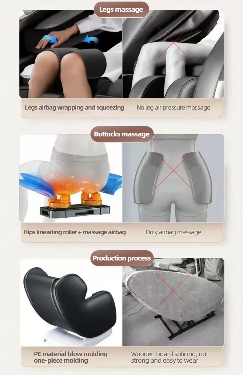 UKL-103-Fully Automatic Massage Chair, Bluetooth Heating, HiFi, Zero Gravity, Russian Control Screen, Diversification Roller, Lo