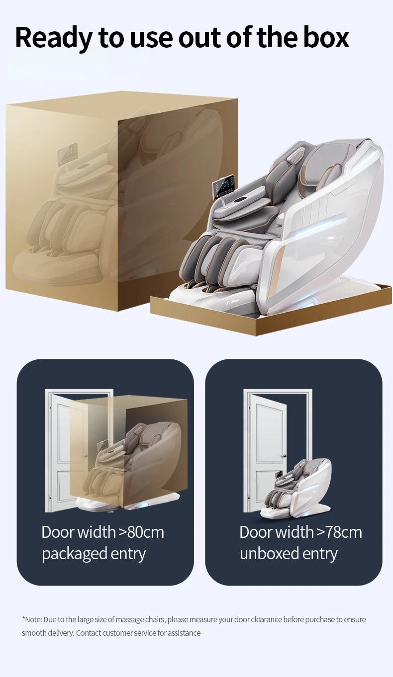 2025 Premium 4D Smart Massage Chair Full-Body Luxury Space Capsule with Multifunction Triple Control Operation‌ Home Office Use