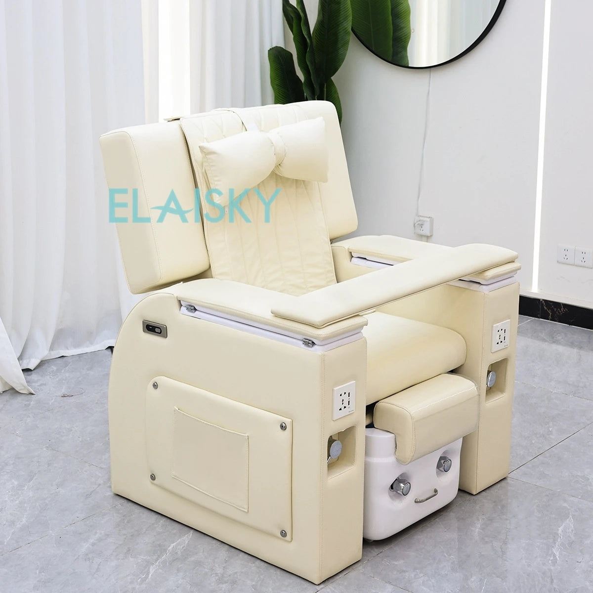 Electric Foot Bath Sofa Massage Spa Luxury Pedicure Sofa Massage Reclining Chair Armchair Electric Lounge Chair for Beauty Salon