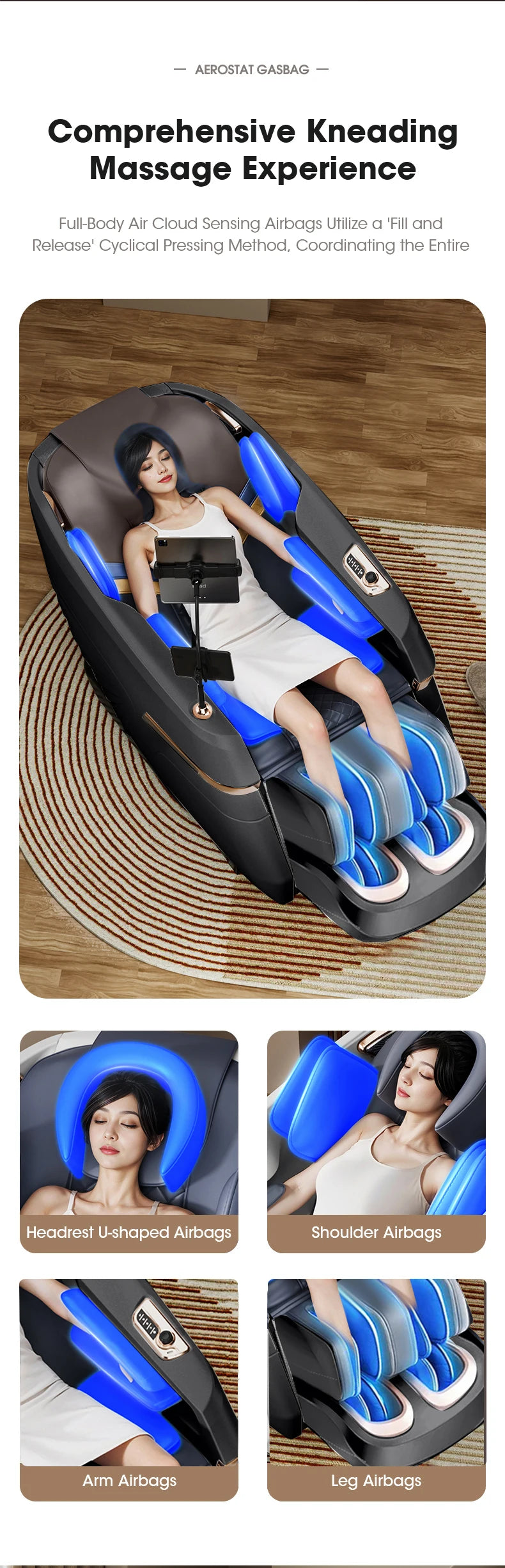 Home & Office 4D Massage Chair – Full Body SL Track, Zero Gravity, Heating, Space-Saving Design | 3-Year Warranty