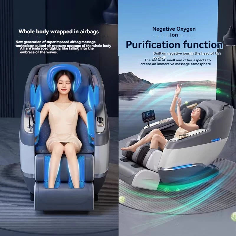 Heated Massage Chair Full Body  4D Body Massage Chair Recliner Therapy Zero Gravity SL Track Electric Relaxing Massage Chairs