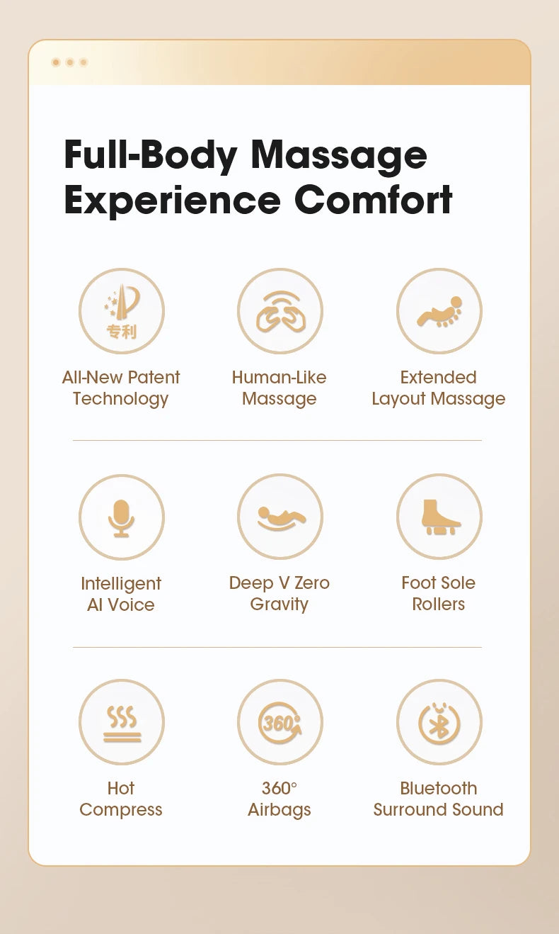 Home & Office 4D Massage Chair – Full Body SL Track, Zero Gravity, Heating, Space-Saving Design | 3-Year Warranty