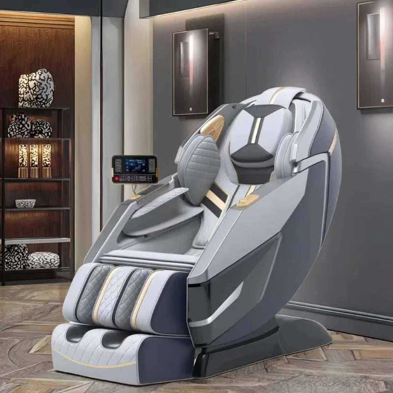 Electric Massage Chair Foot Roller Massage Lounge Chair Full Body Zero Gravity Stretching 4D Massage Chair 2025